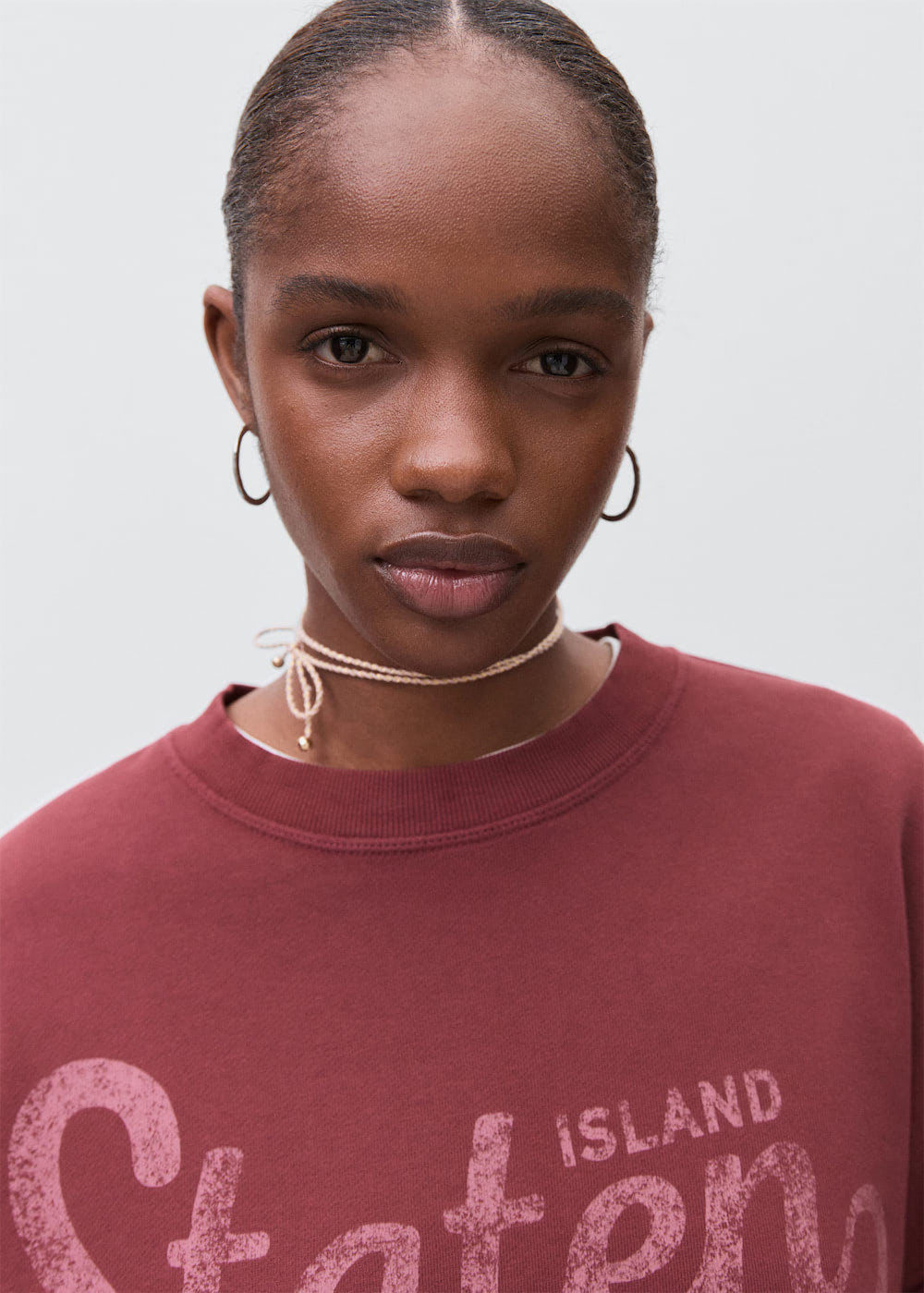 Printed cotton sweatshirt – Bild 3